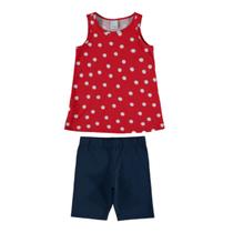 Blusa Short Conjunto Verão Infantil Juvenil Criança Menina