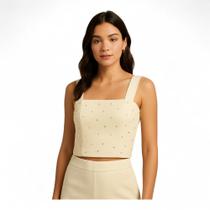 Blusa Sly Wear Regata com Aplicação