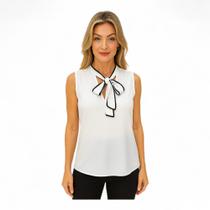 Blusa Sly Wear Sem Mangas Gola Laço