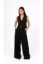 Blusa Social de Alfaiataria Glera Preto - Be Carmell