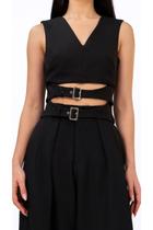 Blusa Social de Alfaiataria Tempranillo Preto - Be Carmell