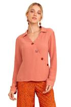 Blusa Social Feminina Manga Longa