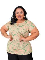 Blusa Social Feminina Plus Size Moda Evangélica /Blusa para gordinha/Plus Size Igreja Trabalho 2530PAI - Show Store