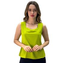 Blusa Sol Modas Regata Gola Quadrada Feminina