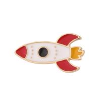Blusa Space colorida esmaltada com design Rocket Pins