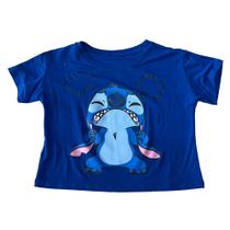 Blusa Stitch Blusinha Baby Look Cropped Camiseta Sf237 Sf335 BM