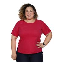 Blusa Suede Feminina Plus Size Com Manga Curta Soltinha Verão