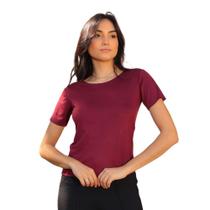 Blusa Suede Feminina T-shirt Blusinha Básica Manga Curta