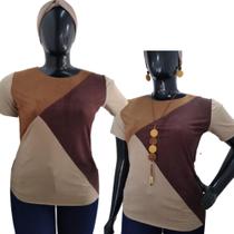 Blusa Suede tricolor Blusa Suede tricolor