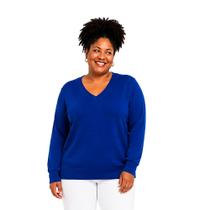 Blusa Suéter de Tricot Tamanho Grande Inverno Frio
