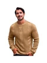 Blusa Suéter Em Tricot Detalhado Masculino. 4001