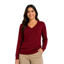 Blusa Suéter Feminino em Tricot Inverno Frio Cor:RoyalTamanho:G