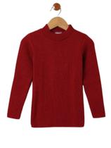 Blusa suéter infantil tricô inverno