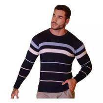 Blusa Suéter Masculino Gola Redonda Tricot R042