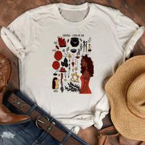 Blusa T-shirt Camiseta Feminina Estampada -Bruxa Signos- Várias Estampas 05