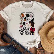 Blusa T-shirt Camiseta Feminina Estampada -Bruxa Signos- Várias Estampas 07