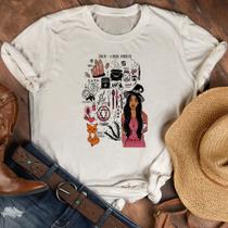 Blusa T-shirt Camiseta Feminina Estampada -Bruxa Signos- Várias Estampas