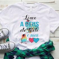 Blusa T-shirt Camiseta Feminina Estampada - Cristãn- Várias Estampas 10