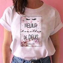 Blusa T-shirt Camiseta Feminina Estampada, estampas evangélica