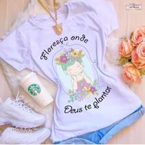 Blusa T-shirt Camiseta Feminina Estampada -Evangelica- Várias Estampas 04