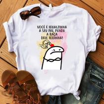 Blusa T-shirt Camiseta Feminina Estampada-flork frases-Várias Estampas 11