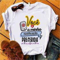 Blusa T-shirt Camiseta Feminina Estampada -Frases Casal- Várias Estampas 03