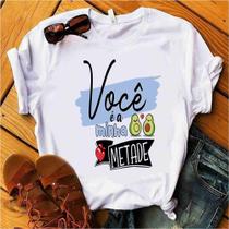 Blusa T-shirt Camiseta Feminina Estampada -Frases Casal- Várias Estampas 09 Blusa T-shirt Camiseta Feminina Estampada -Frases Casal- Várias Estampas 09