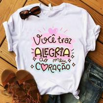 Blusa T-shirt Camiseta Feminina Estampada -Gospel- Várias Estampas 01