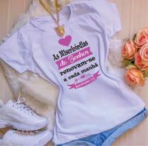 Blusa T-shirt Camiseta Feminina Estampada -Gospel- Várias Estampas 12