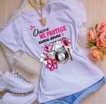 Blusa T-shirt Camiseta Feminina Estampada -Gospel- Várias Estampas 17