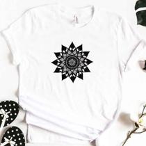 Blusa T-shirt Camiseta Feminina Estampada -mandala- Várias Estampas 01