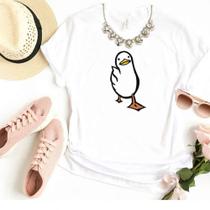 Blusa T-shirt Camiseta Feminina Estampada-Pato- Várias Estampas 22
