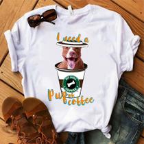 Blusa T-shirt Camiseta Feminina Estampada-Pitbull- Várias Estampas 01 Blusa T-shirt Camiseta Feminina Estampada-Pitbull- Várias Estampas 01