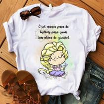 Blusa T-shirt Camiseta Feminina Estampada -Princesa- Várias Estampas 06