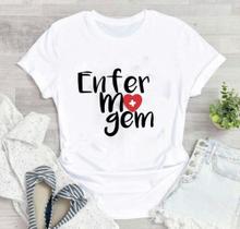 Blusa T-shirt Camiseta Feminina Estampada -Profissão- Várias Estampas 16