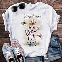 Blusa T-shirt Camiseta Feminina Estampada -Profissão- Várias Estampas 24