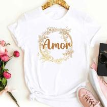 Blusa T-shirt Camiseta Feminina Estampada Várias Estampas 66