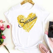 Blusa T-shirt Camiseta Feminina Estampada Várias Estampas 70 Blusa T-shirt Camiseta Feminina Estampada Várias Estampas 70