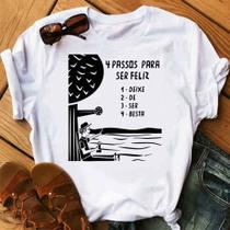 Blusa T-shirt Camiseta Feminina Estampada Várias Estampas 78