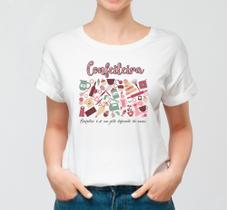 Blusa T-shirt Camiseta Profissão, Confeiteira Blusa T-shirt Camiseta Profissão, Confeiteira