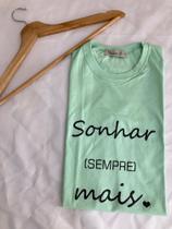 Blusa T-Shirt Feminina Baby Look Sonhar