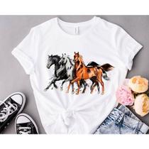 Blusa T-shirt Feminina Cavalo