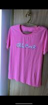 Blusa T-SHIRT feminina cor rosa TAM GG