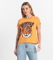 Blusa T-Shirt Feminina Estampada Select Laranja