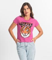 Blusa T-Shirt Feminina Estampada Select Rosa