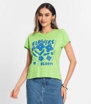 Blusa T-Shirt Feminina Estampada Select Verde