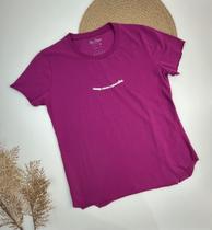 Blusa/T-shirt Feminina Manga Curta bordo- Michele Collection Ref. 013