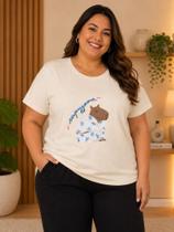 Blusa T-Shirt Feminina Plus Size Capivara Blusa T-Shirt Feminina Plus Size Capivara
