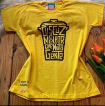 Blusa T-shirt G adulta com frase