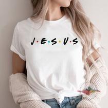 Blusa T-shirt Jesus Friends Moda Evangélica Tumblr Casual Blusa T-shirt Jesus Friends Moda Evangélica Tumblr Casual